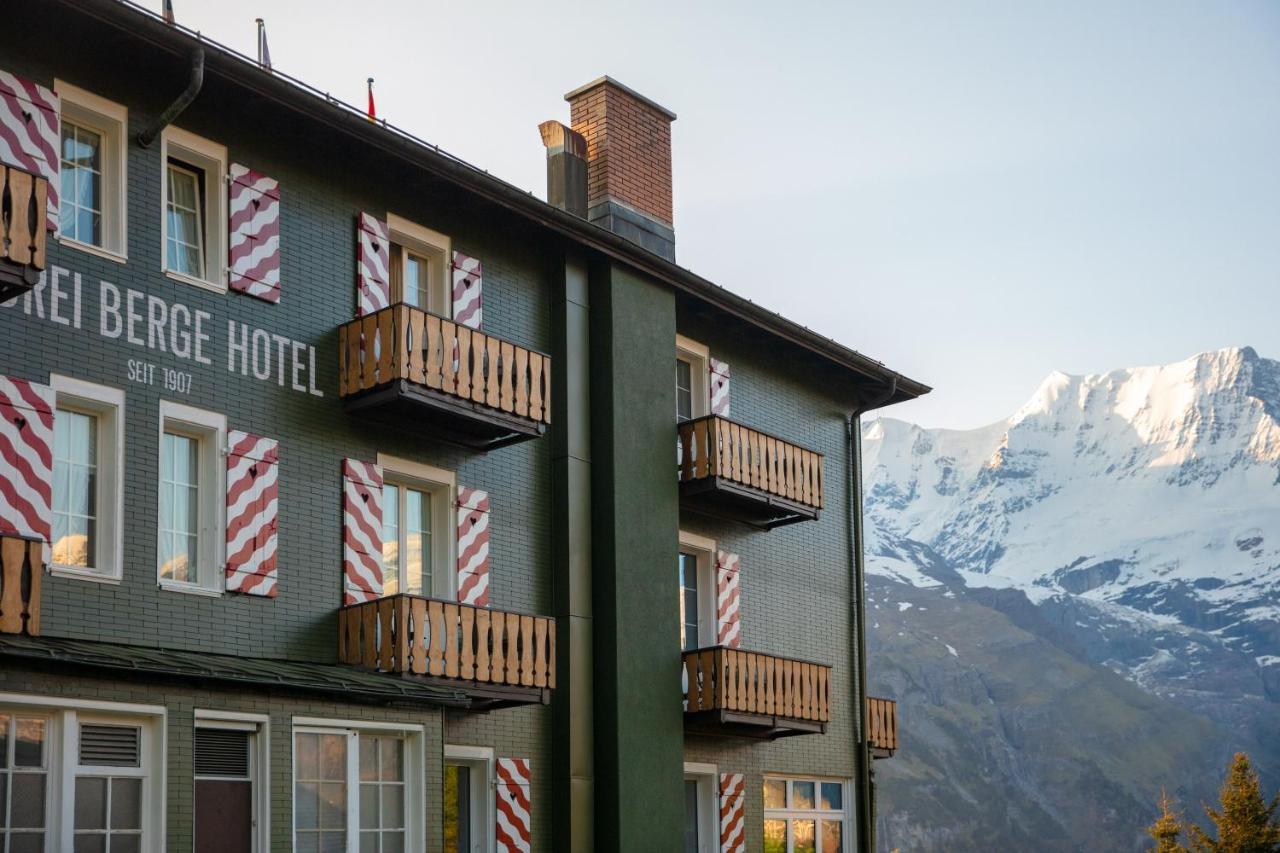 Hotel Drei Berge Murren Exterior photo